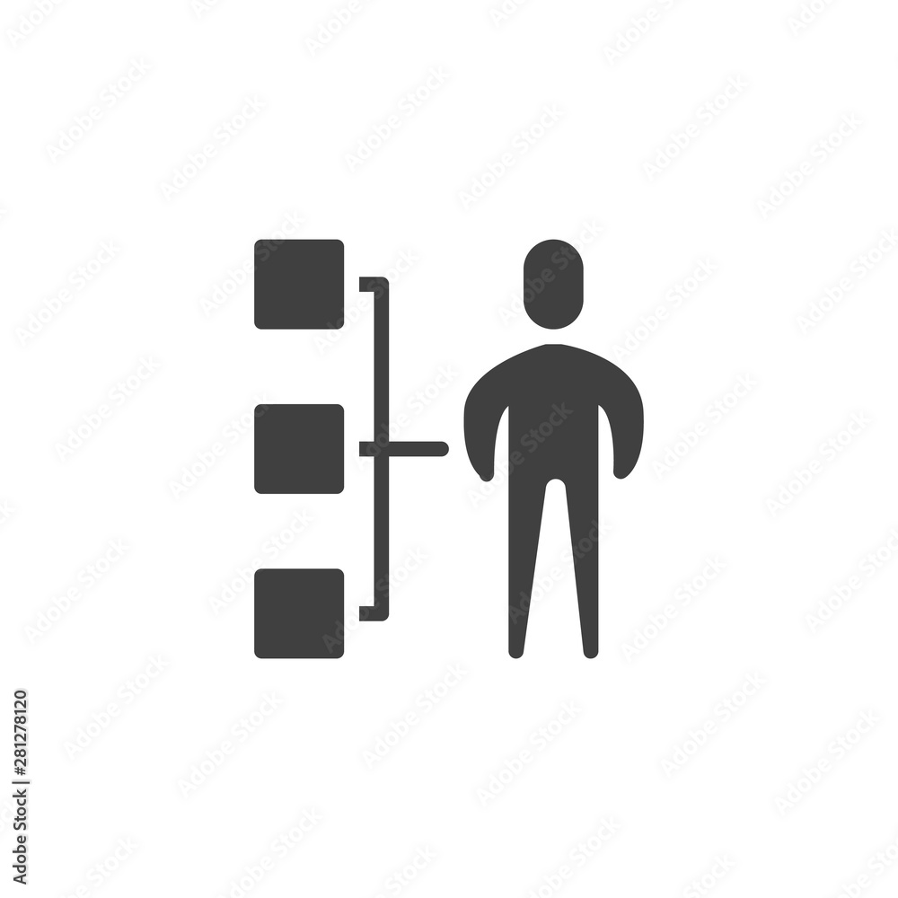 Business hierarchy vector icon. Employee skills filled flat sign for mobile concept and web design. Organization chart, human resources glyph icon. Symbol, logo illustration. Vector graphics Business hierarchy vector icon. Employee skills filled flat sign for mobile concept and web design. Organization chart, human resources glyph icon. Symbol, logo illustration. Vector graphics