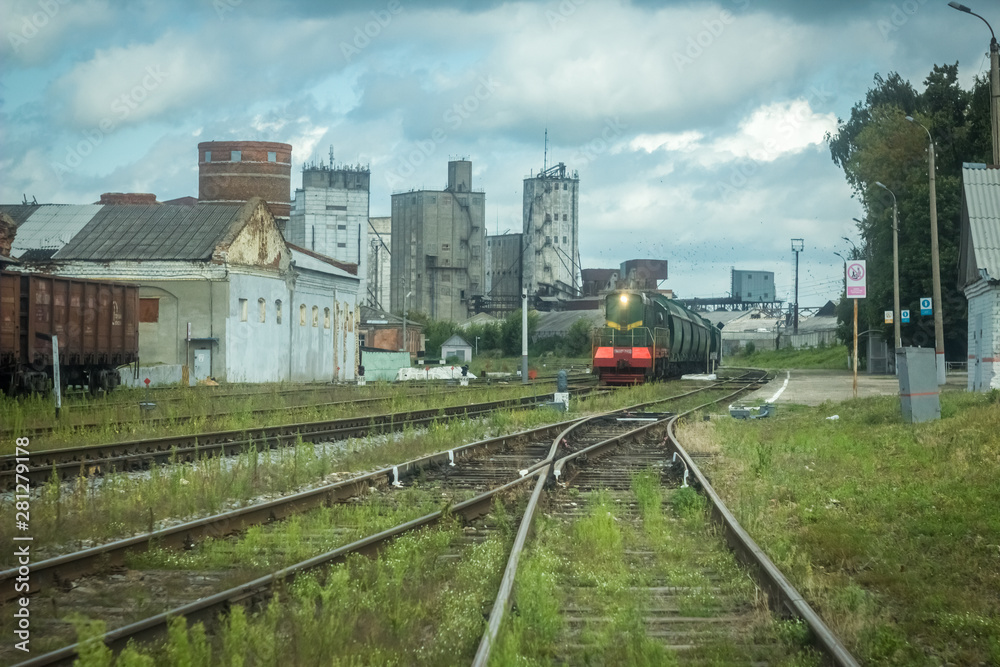 Fototapeta premium view of the station