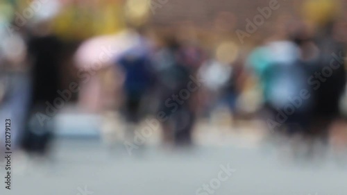 Wallpaper Mural Abstract texture background blur bokeh pedestrian Torontodigital.ca