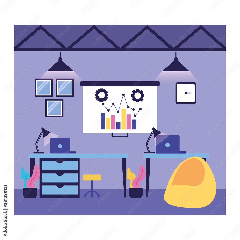 Fototapeta premium Workflow and infographic vector design