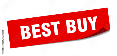 best buy sticker. best buy square isolated sign. best buy