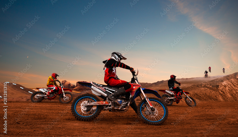 Fototapeta premium Motocross
