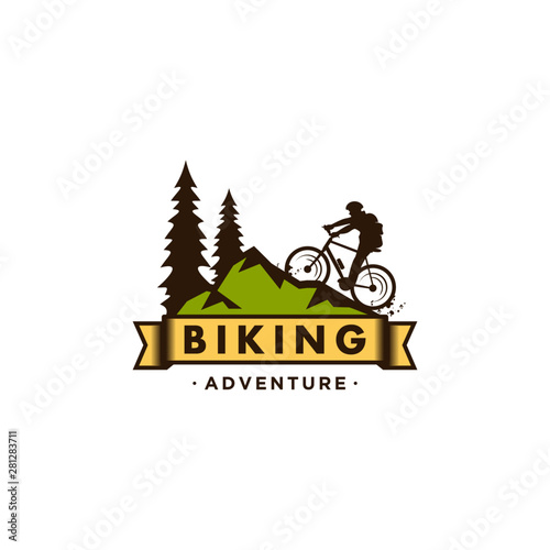 Mountain Bike Logo Vectors
