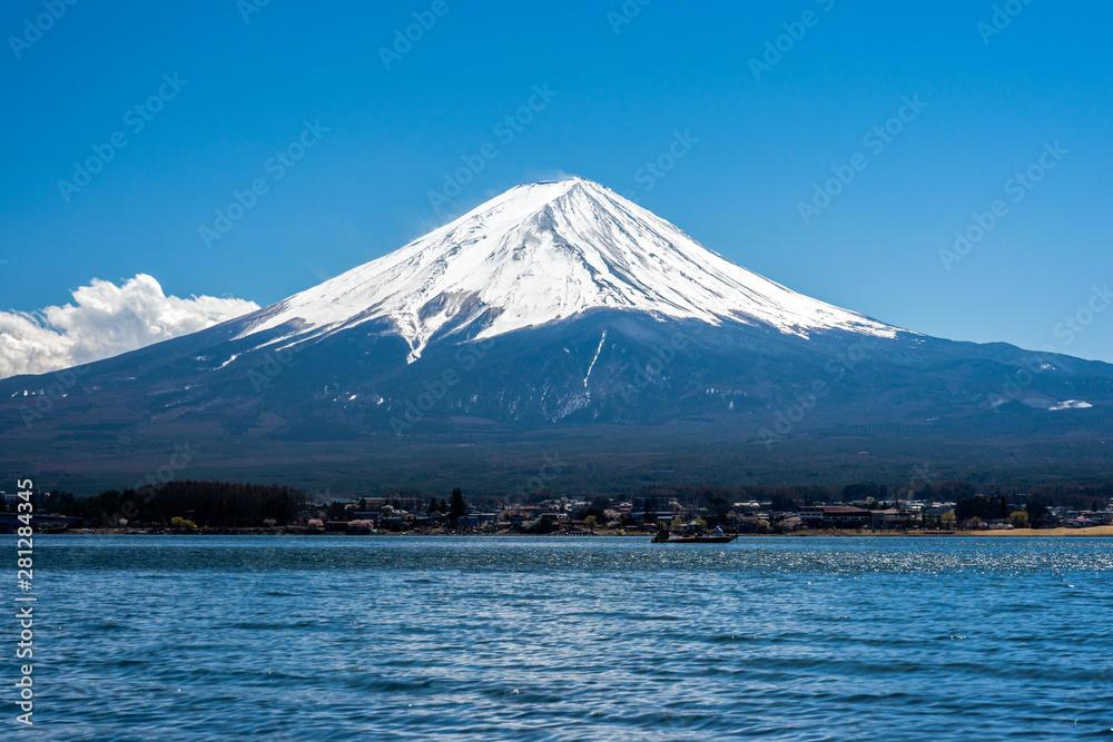 Mt. Fuji at kawaguchiko Fujiyoshida, Japan.