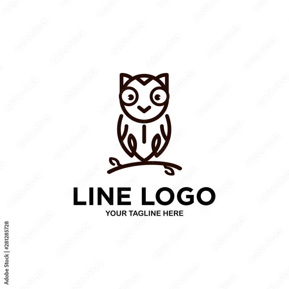 Abstract Bird Logo Design Creative Line Vector Abstract Bird Logo Design Creative Line Vector
