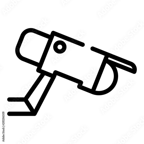 Vandal proof camera icon. Outline vandal proof camera vector icon for web design isolated on white background