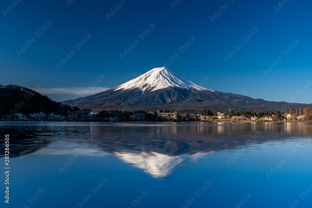 Mt. Fuji at kawaguchiko Fujiyoshida, Japan.