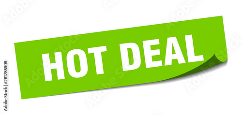 hot deal sticker. hot deal square isolated sign. hot deal