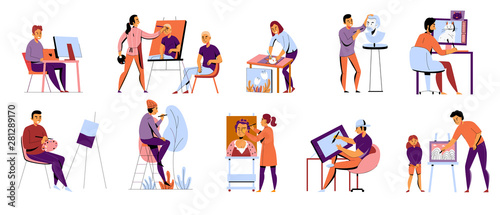 Creative Professions Flat Icons