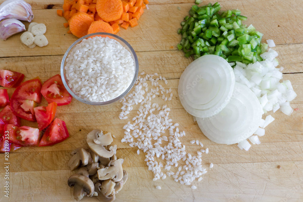 Rice and vegetables Rice and vegetables