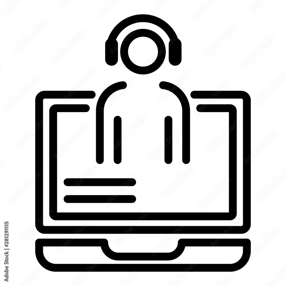 Internet sales icon. Outline internet sales vector icon for web design isolated on white background Internet sales icon. Outline internet sales vector icon for web design isolated on white background