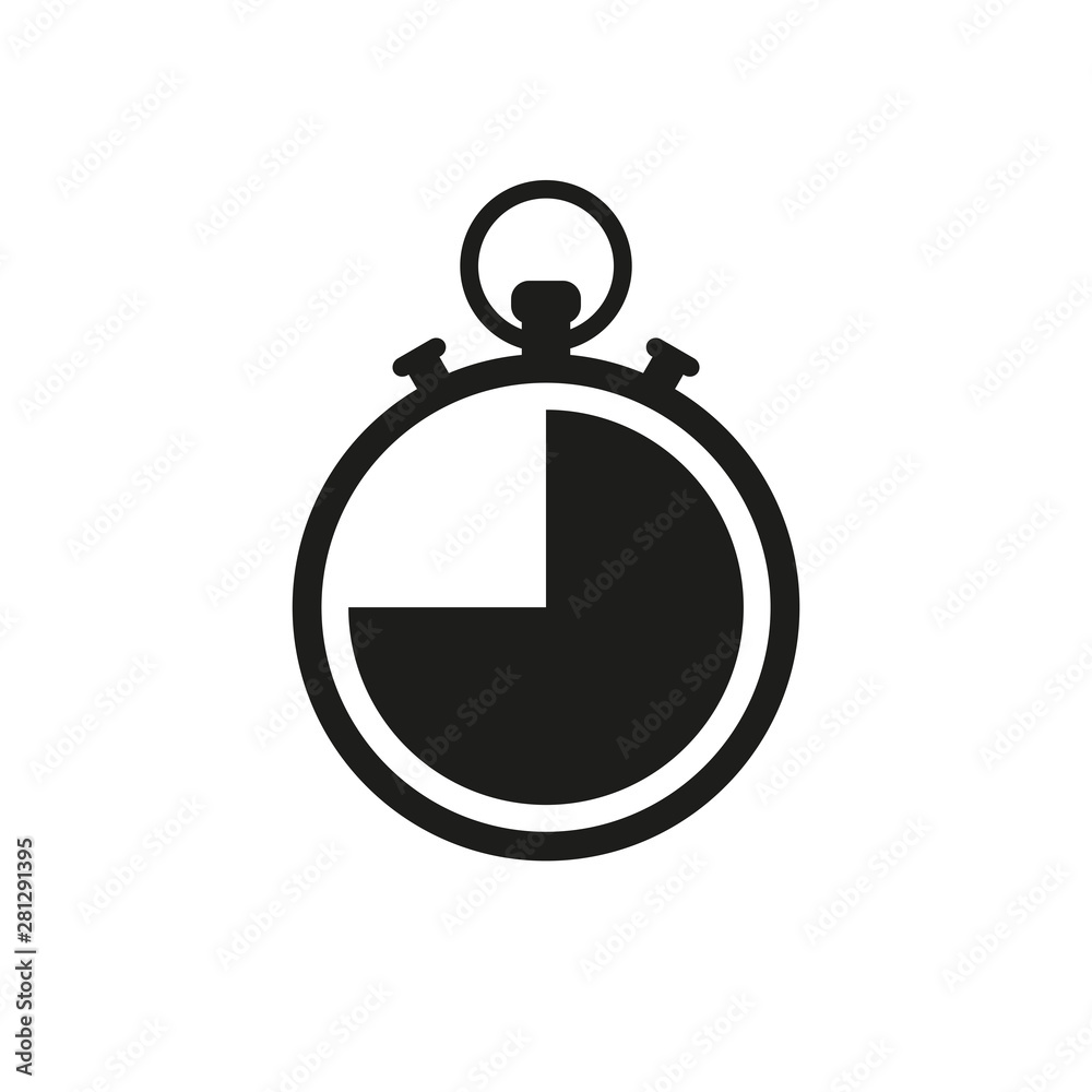 Stopwatch icon. Vector illustration Stopwatch icon. Vector illustration