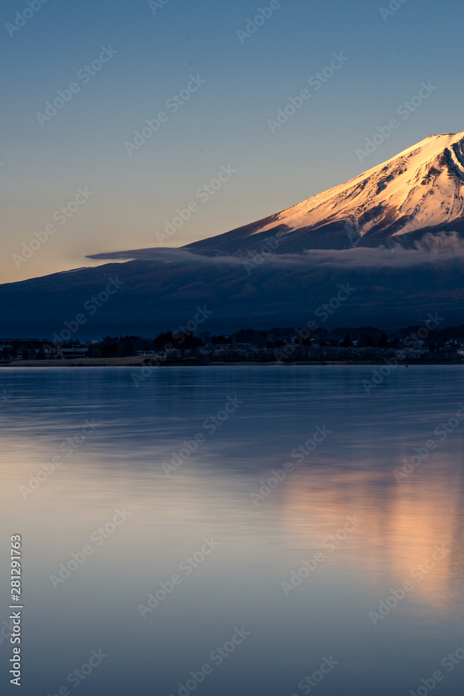 Mt. Fuji at kawaguchiko Fujiyoshida, Japan.