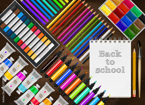 Back To School Realistic Background 