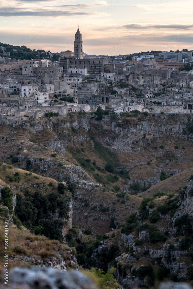 Matera, the city of stones of Matera in Basilicata, European capital of culture and UNESCO world heritage site