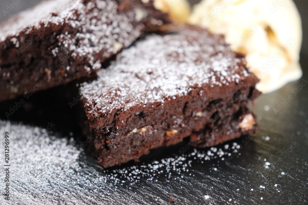Brownies mit Eis Brownies mit Eis