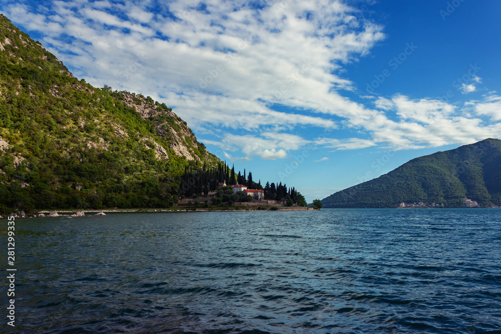peaceful view of Kotor bay, Montenegro peaceful view of Kotor bay, Montenegro