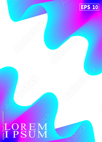 Bright abstract Lilac blue gradient background. Liquid background color design.