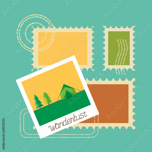 Travel and wanderlust vector design