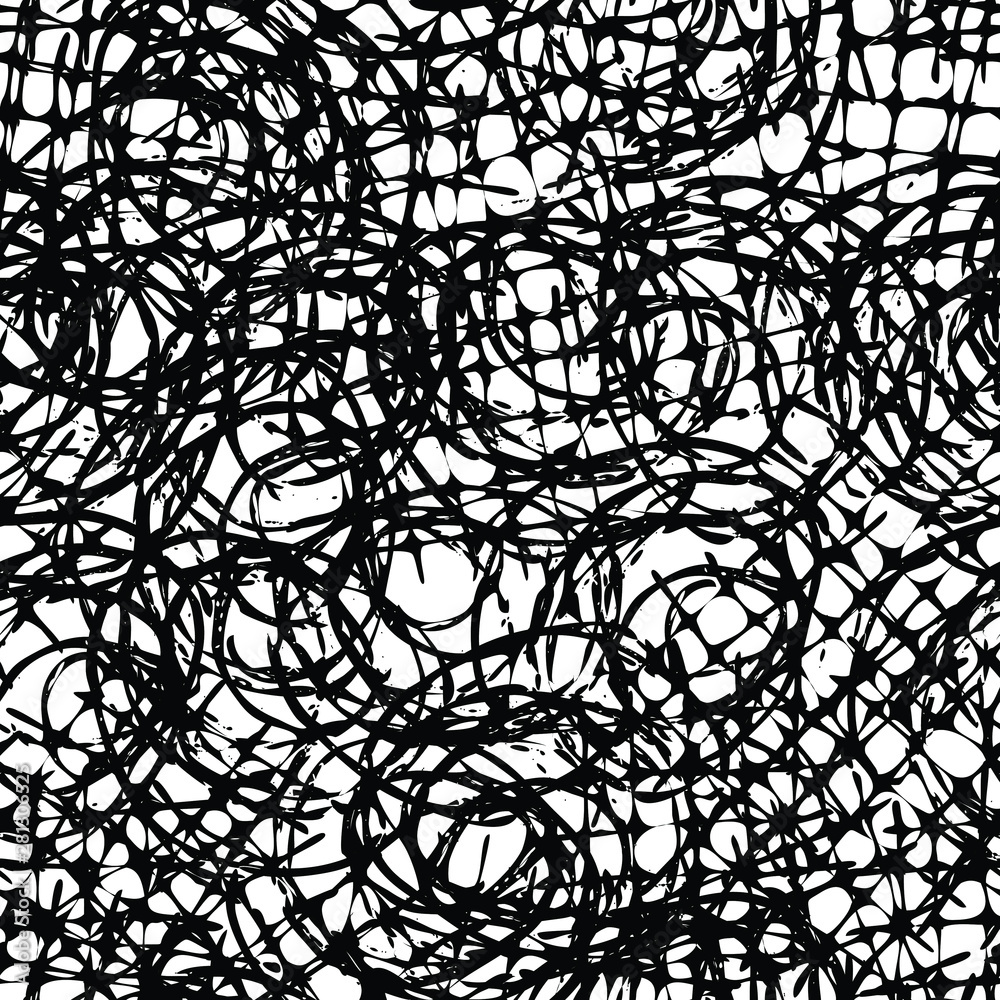 Obraz premium Seamless black and white grunge background