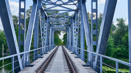 railway rails and bridge elements