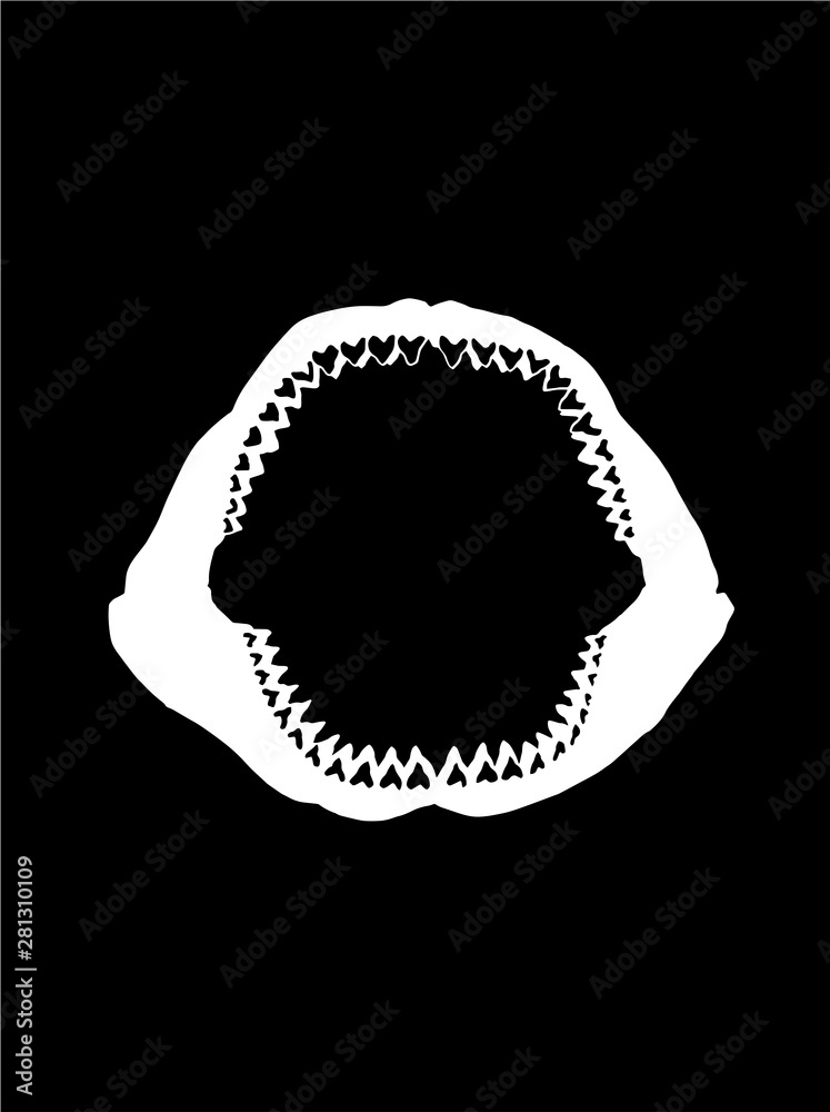 Shark Jaw Silhouette