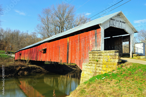 Roseville Covered Bridge, Indiana Public Site photo