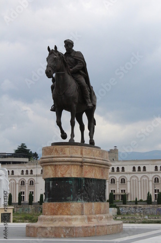Macedonia Skopje Square on Sculptre