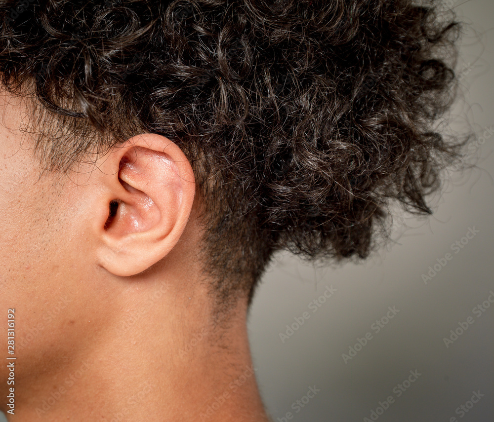 Obraz premium human eardetail macro shot