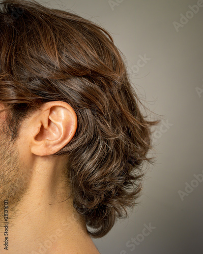 human eardetail macro shot photo