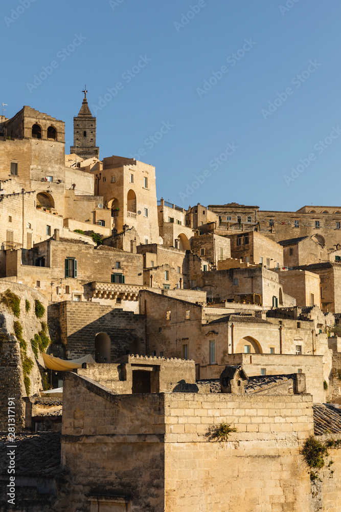 The historic Sassi district of Matera The historic Sassi district of Matera