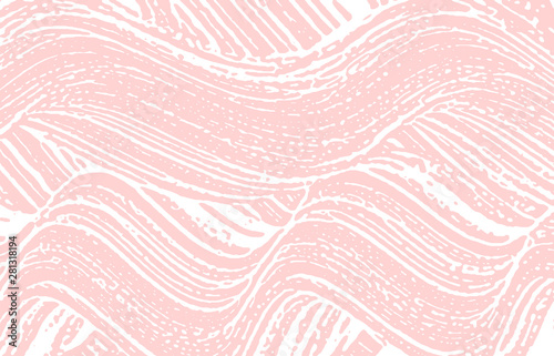 Grunge texture. Distress pink rough trace. Grand b