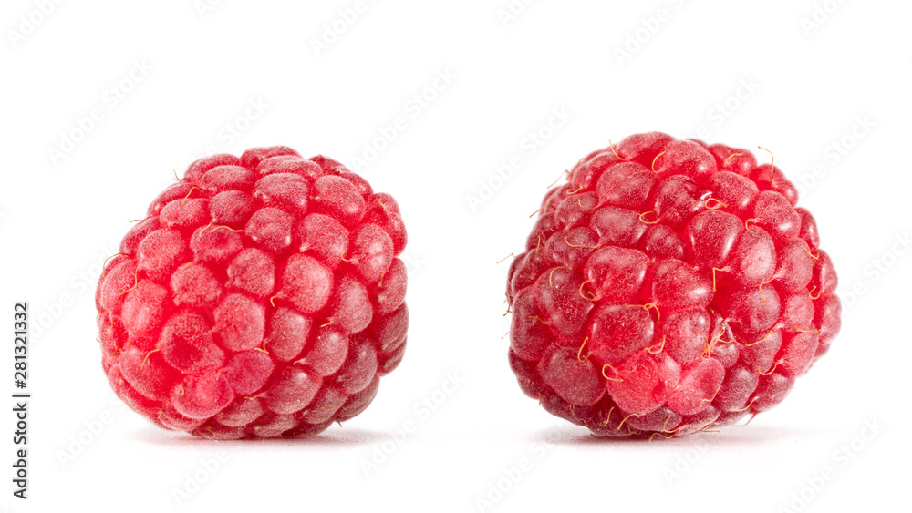 Fresh Raspberry On White Background Fresh Raspberry On White Background