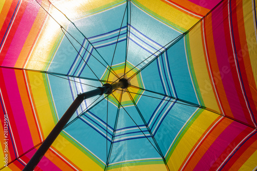 Detail of beach umbrella