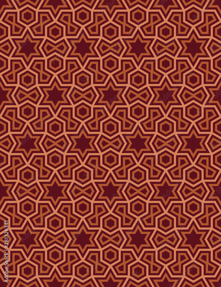 Obraz premium Ethnic line islamic pattern
