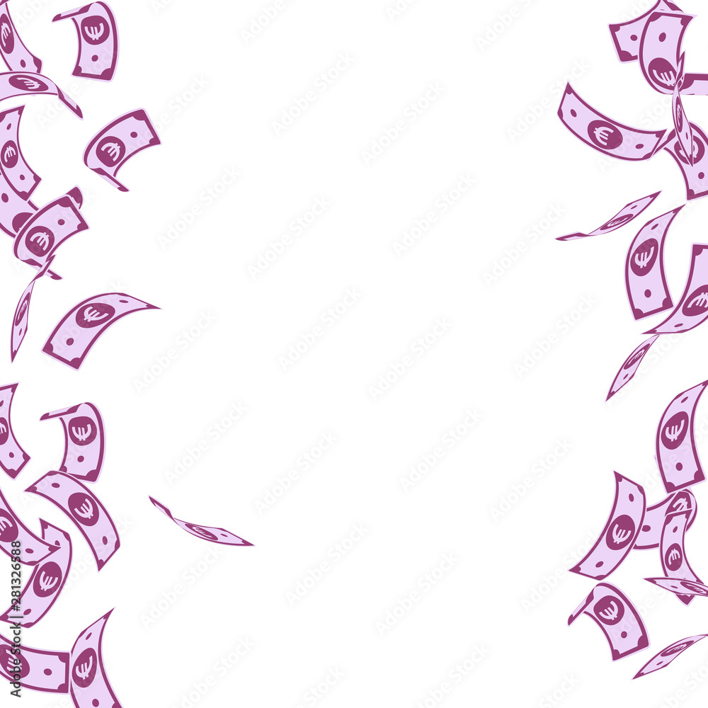 European Union Euro notes falling. Floating EUR bi European Union Euro notes falling. Floating EUR bi