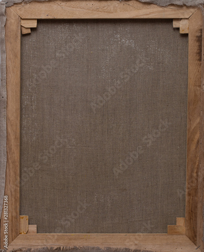 picture from the back side, canvas, linen, fabric, brown, background photo