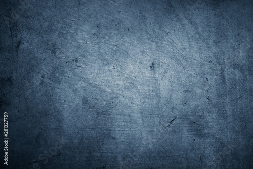Blue textured grunge concrete wall