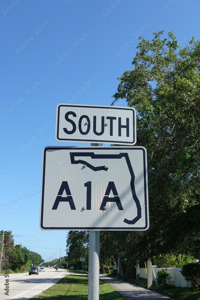 A1A highway sign.