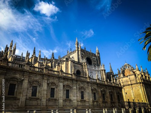 spanish streets & buildings - panoramic view