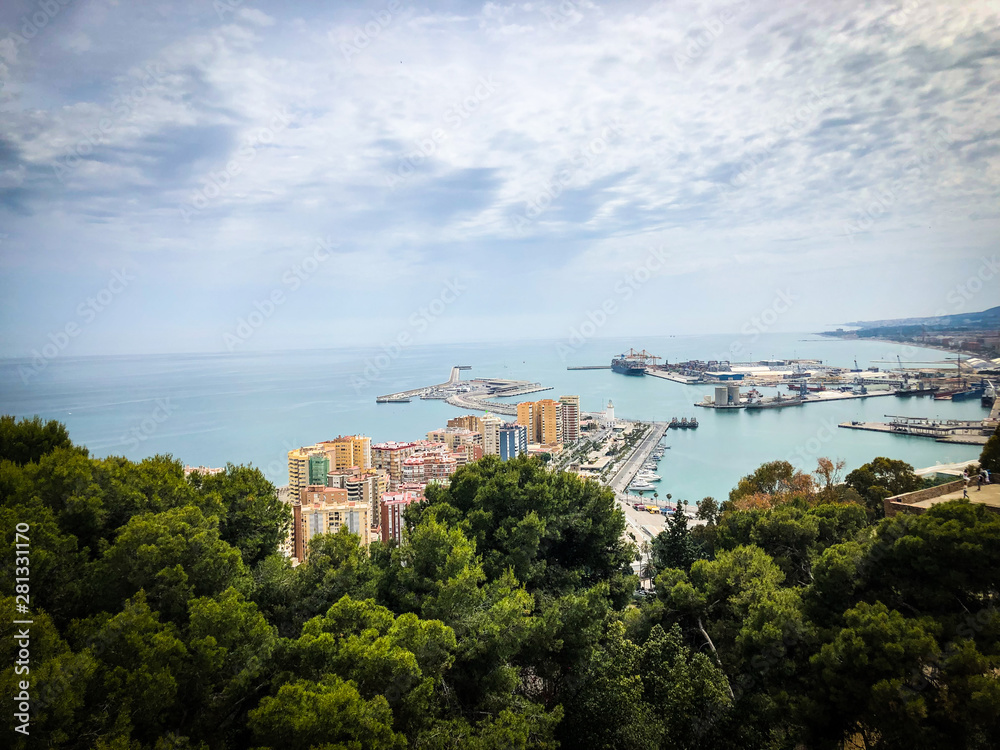 spanish streets & buildings - panoramic view