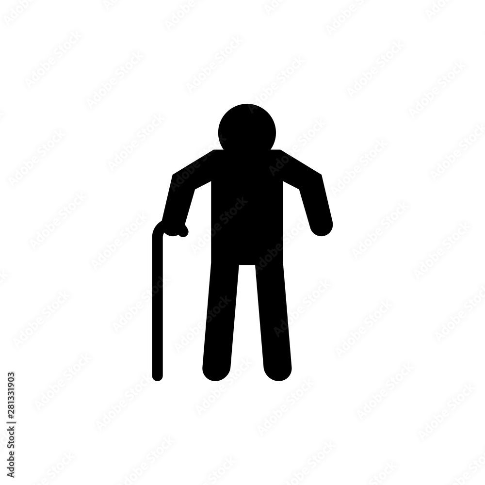 Old man male icon for web and mobile Old man male icon for web and mobile