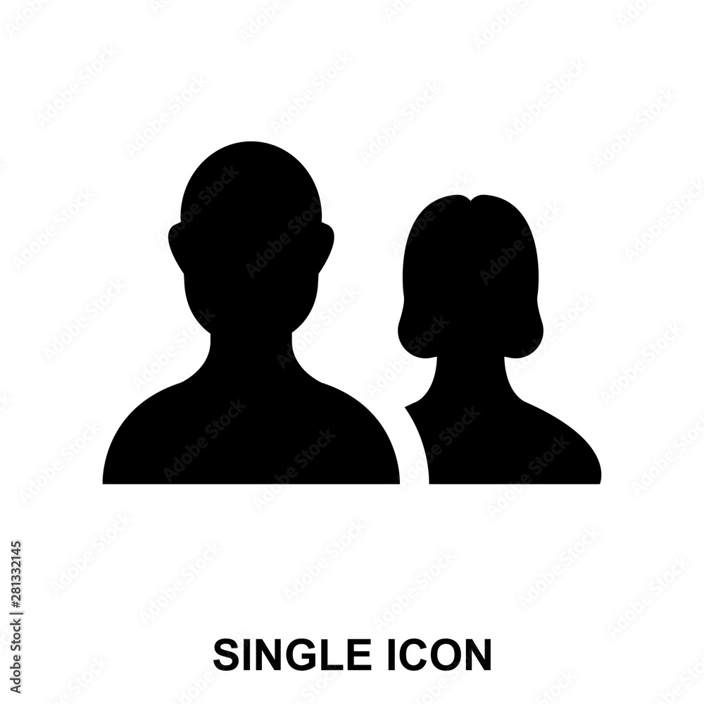 Male and female icon for web and mobile