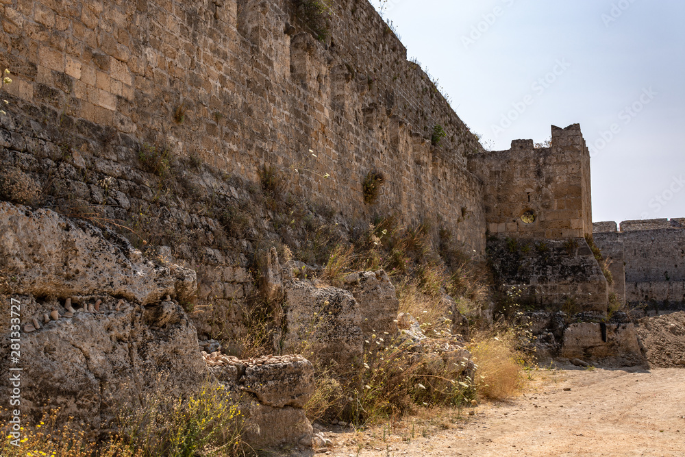 Defensive ditch along the wall of the old town