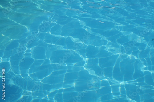 Water in the swimming pool