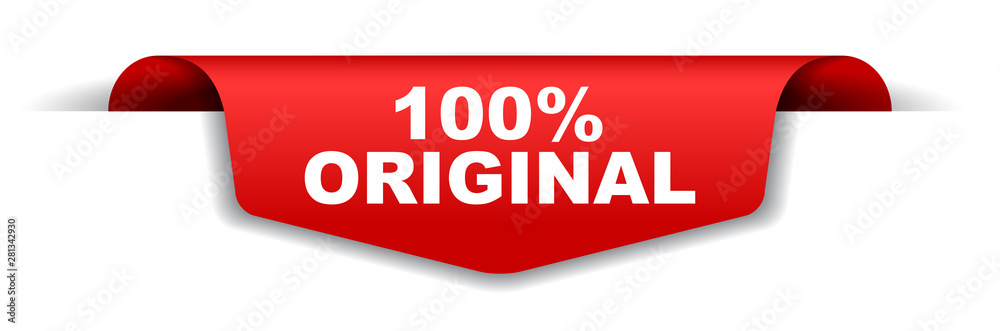 red vector banner 100% original red vector banner 100% original