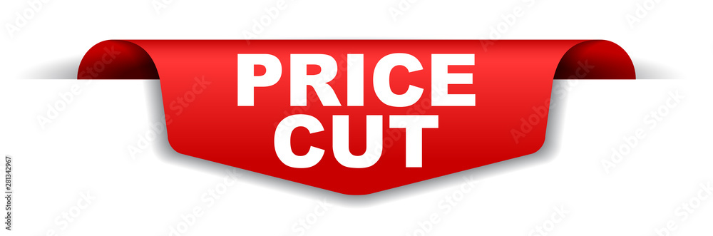red vector banner price cut red vector banner price cut
