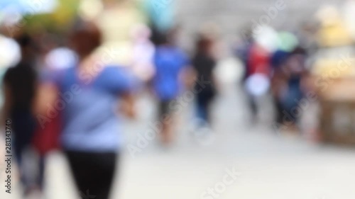 Wallpaper Mural Abstract texture background blur bokeh pedestrian Torontodigital.ca