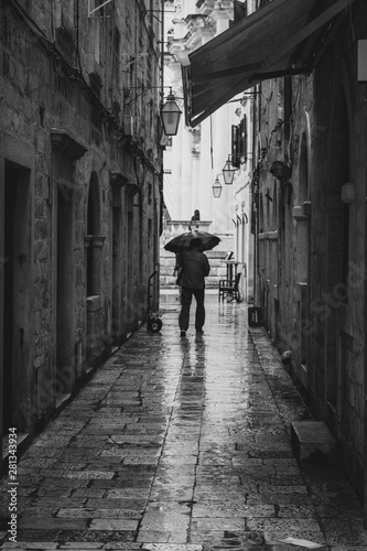 Street in old town of Dubrovnik