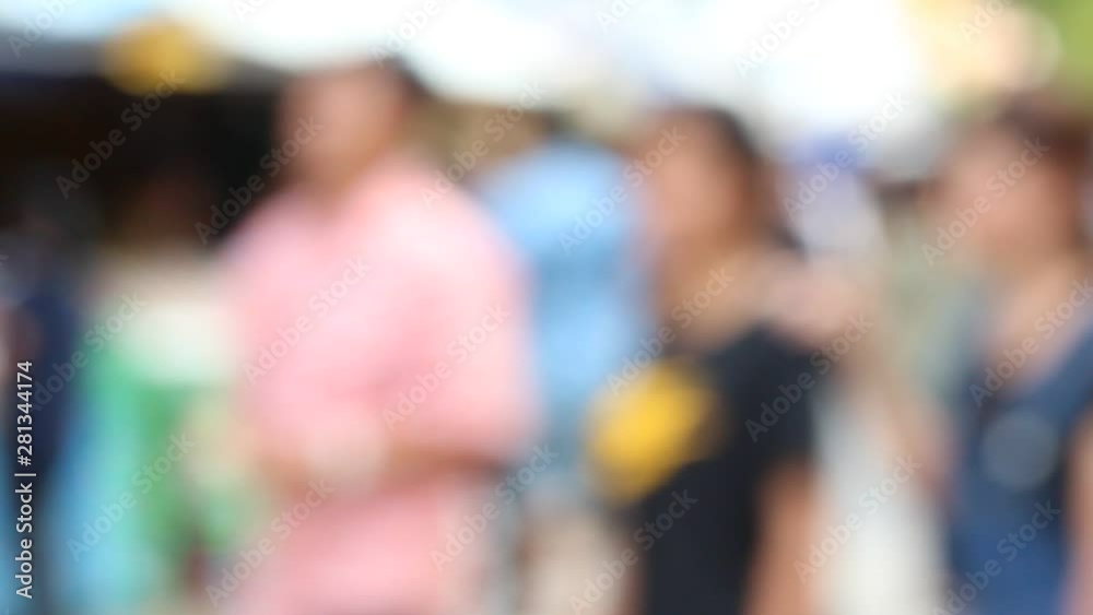Background surface, blurred and pedestrian bokeh